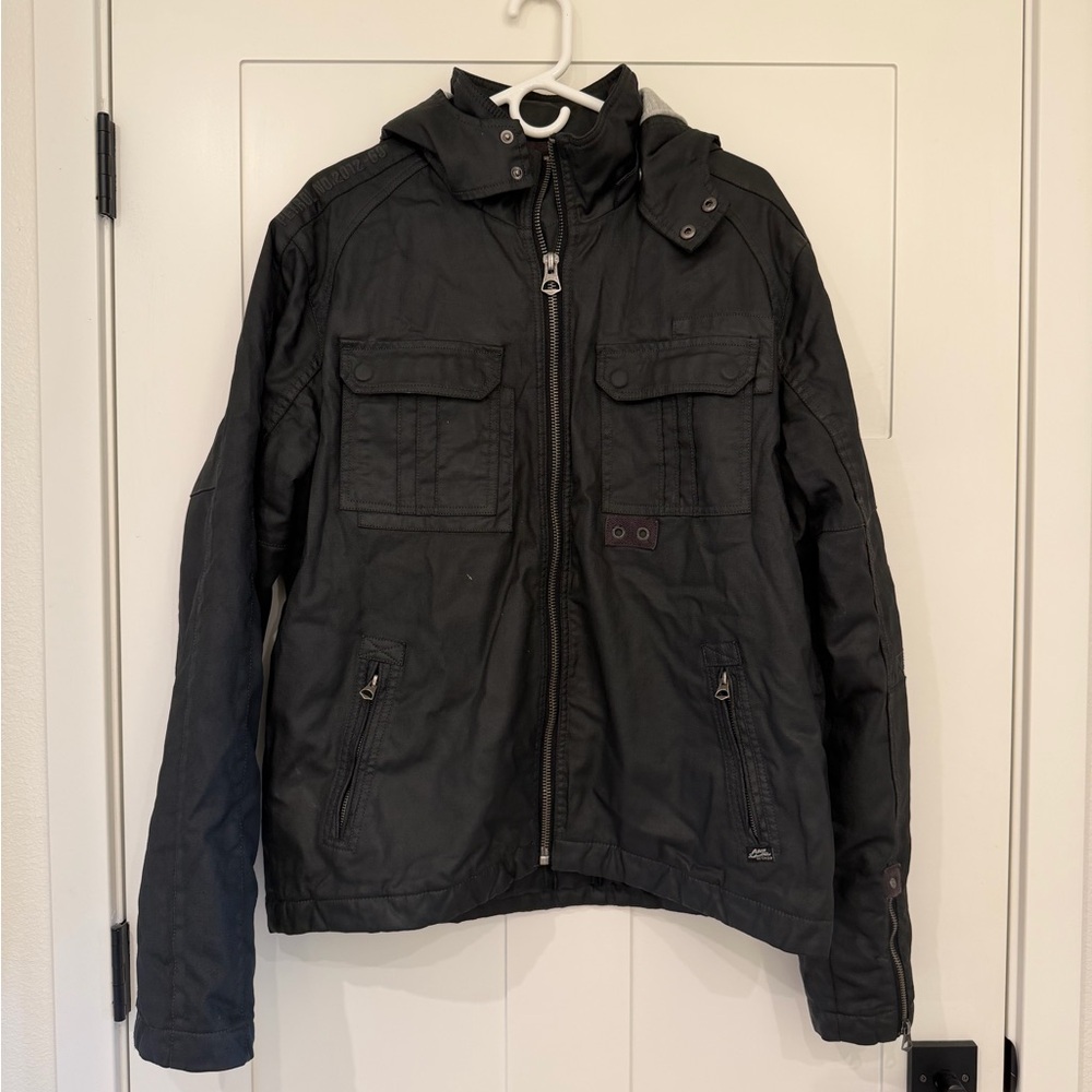 Petrol Industries Men's Black Hooded Jacket
